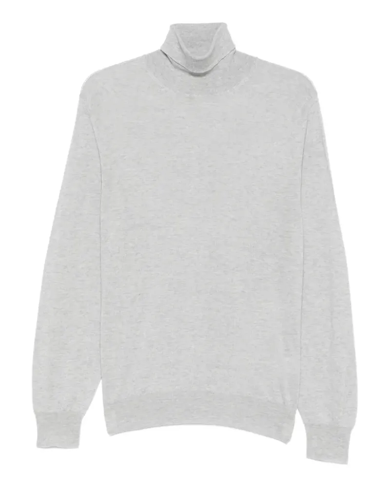 Canali Klassischer Rollkragenpullover - Grau Grau