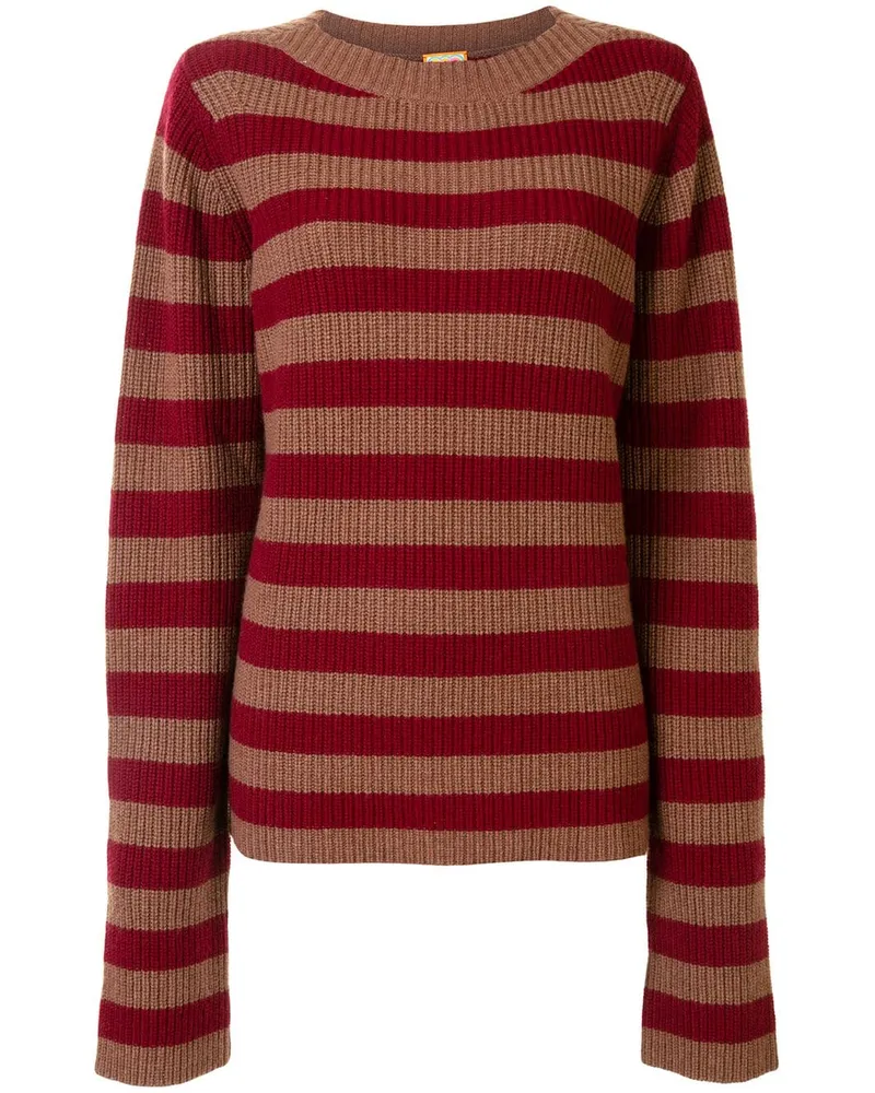 LHD Gestreifter Pullover Rot