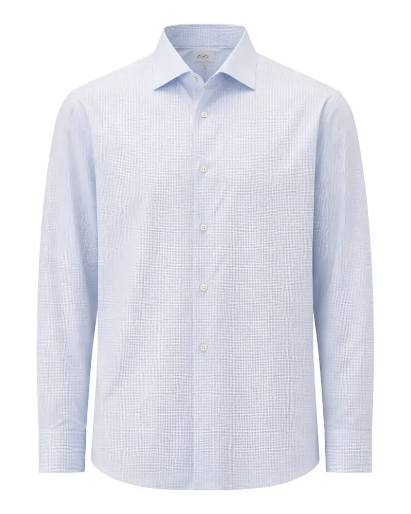 Pal Zileri check-pattern long-sleeve shirt - Blau Blau