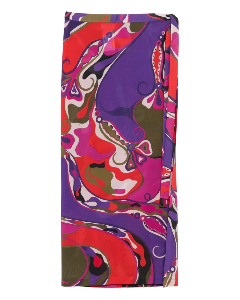 Emilio Pucci Maxirock mit abstraktem Print - Violett Violett