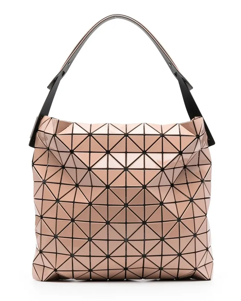 Issey Miyake Geometrisch gemusterte Schultertasche - Rosa Rosa