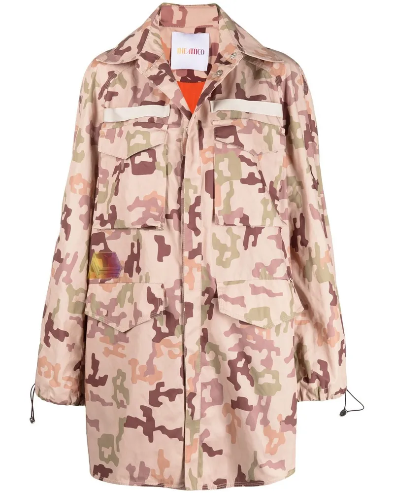 ATTICO Parka mit Camouflage-Print - Nude Nude
