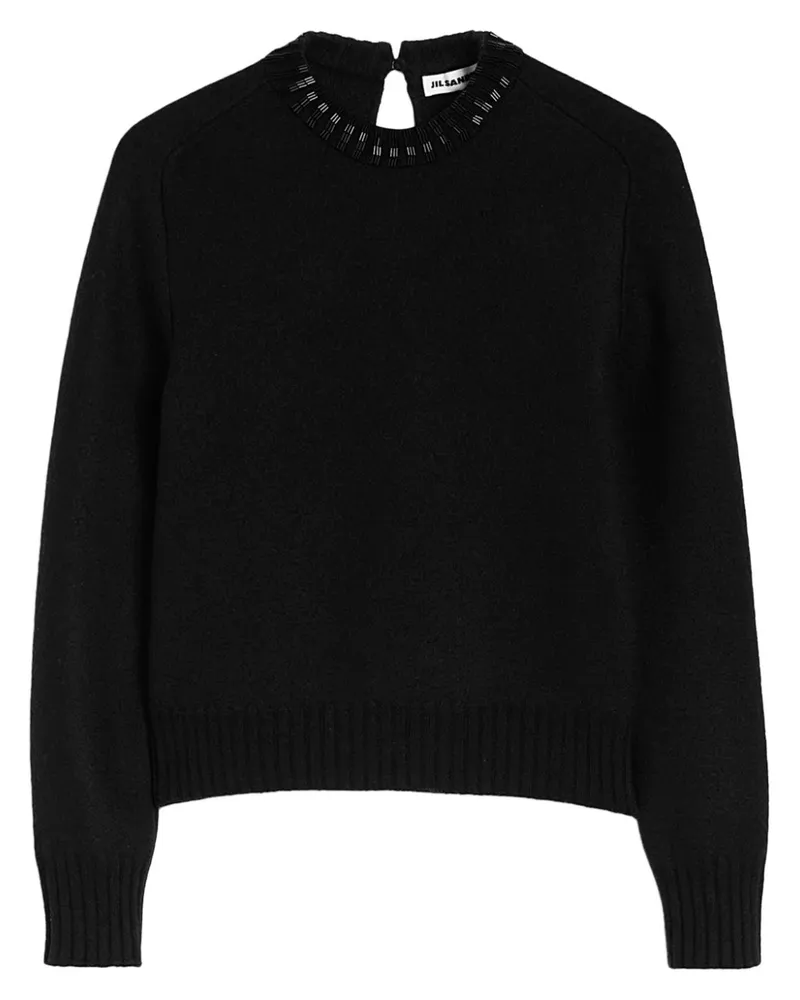 Jil Sander Pullover mit Stickerei - Schwarz Schwarz