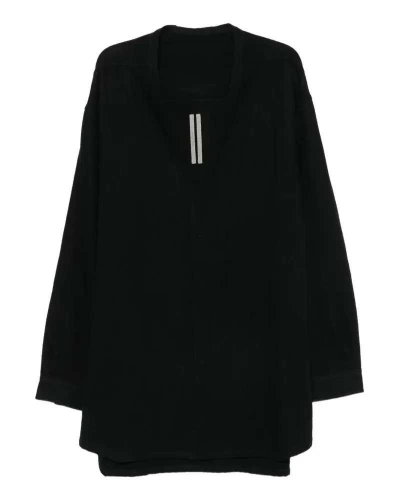 Rick Owens Concordian long-sleeve shirt - Schwarz Schwarz