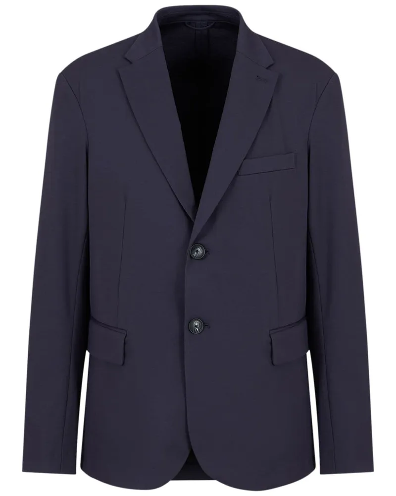 Emporio Armani Einreihiges Travel Essentials Sakko - Blau Blau