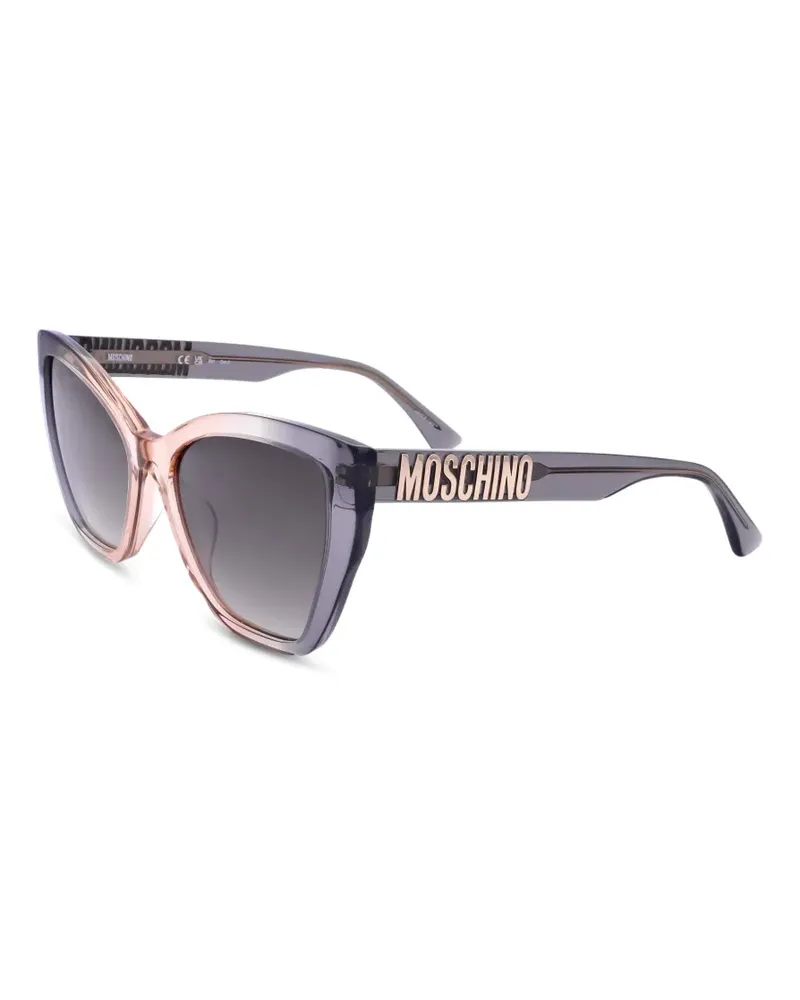 Moschino Sonnenbrille mit Ockerfarben 55mm - Grau Grau