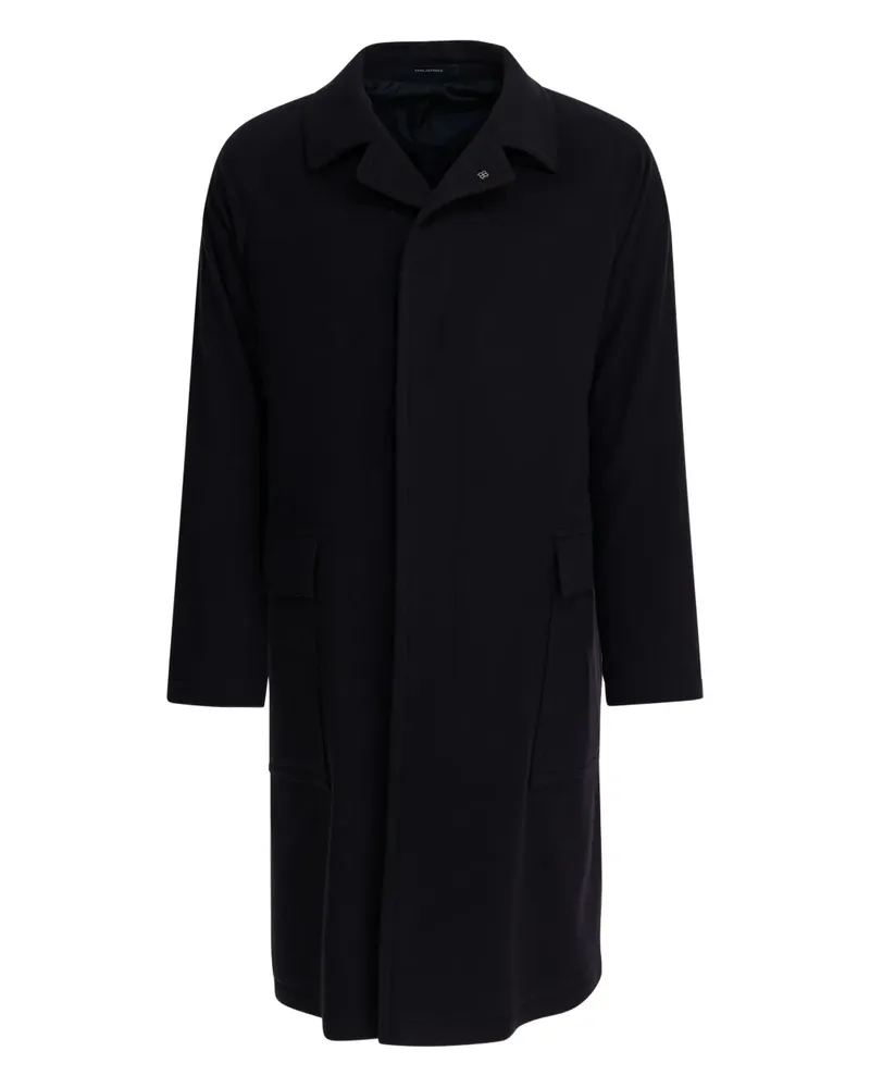 Tagliatore wool-blend single-breasted coat - Schwarz Schwarz