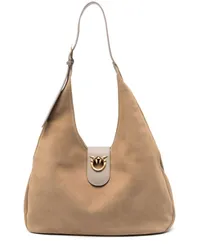 Pinko Große Hobo Schultertasche Braun