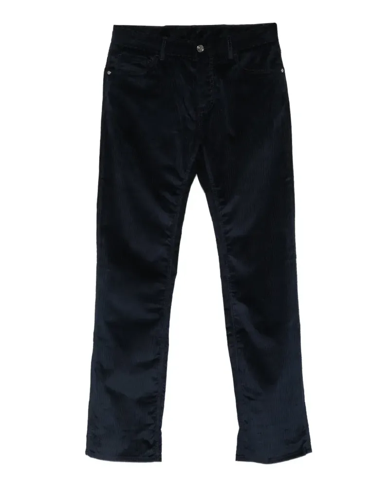 Etro Straight-Leg-Hose aus Cord - Blau Blau