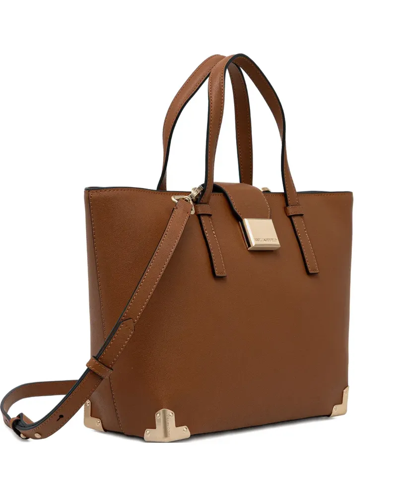 Karl Lagerfeld logo-detail tote bag - Braun Braun