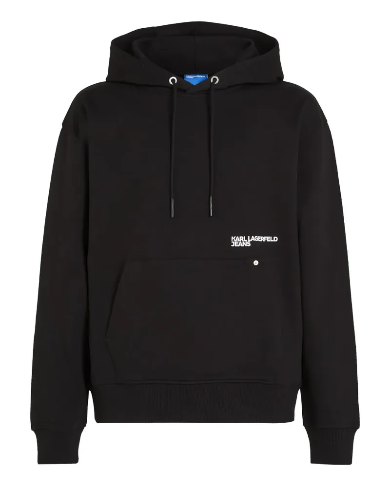 Karl Lagerfeld Hoodie mit grafischem Print - Schwarz Schwarz