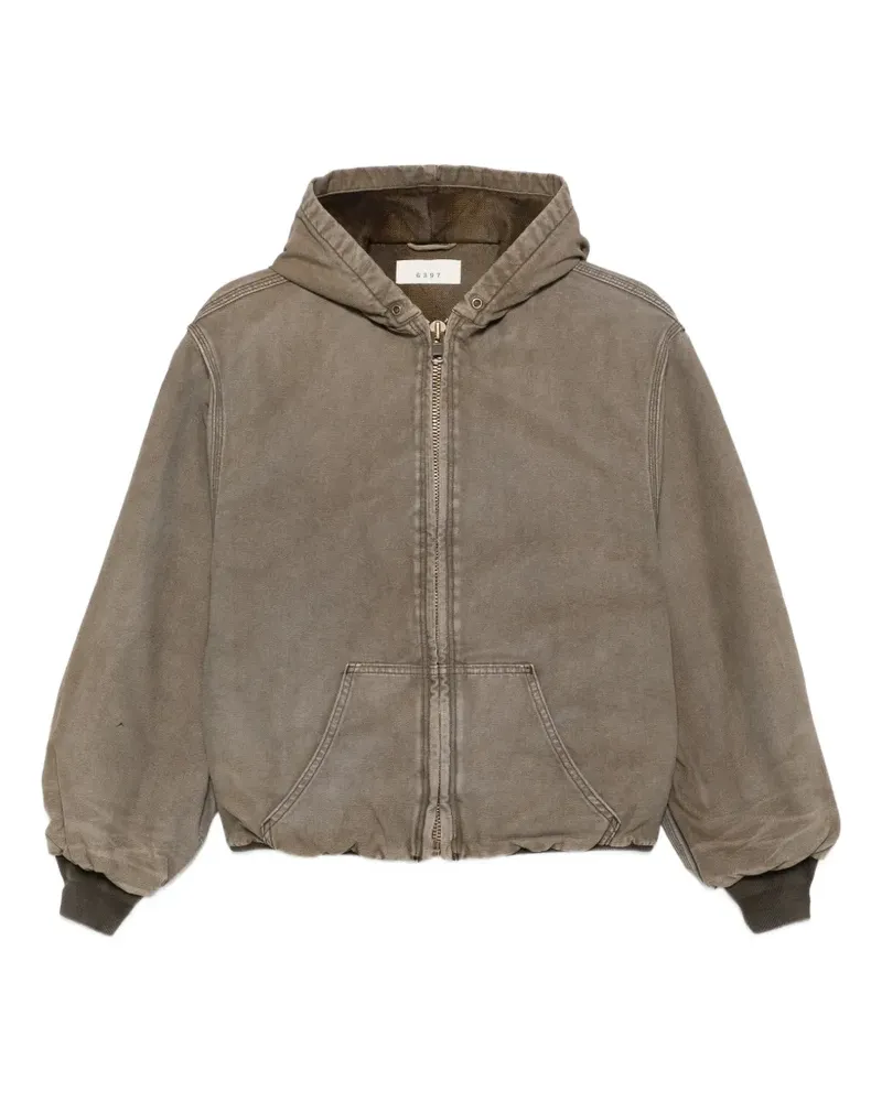 6397 Kapuzenjacke mit Reißverschluss - Braun Braun