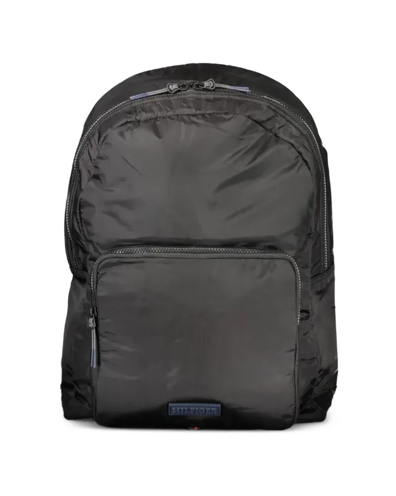 Tommy Hilfiger logo-patch backpack - Schwarz Schwarz