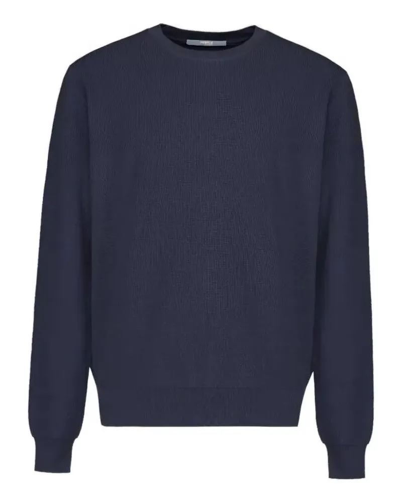 People of Shibuya Araki C16 crew-neck raglan-sleeve sweater - Blau Blau