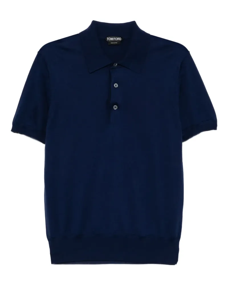 Tom Ford Gestricktes Poloshirt - Blau Blau