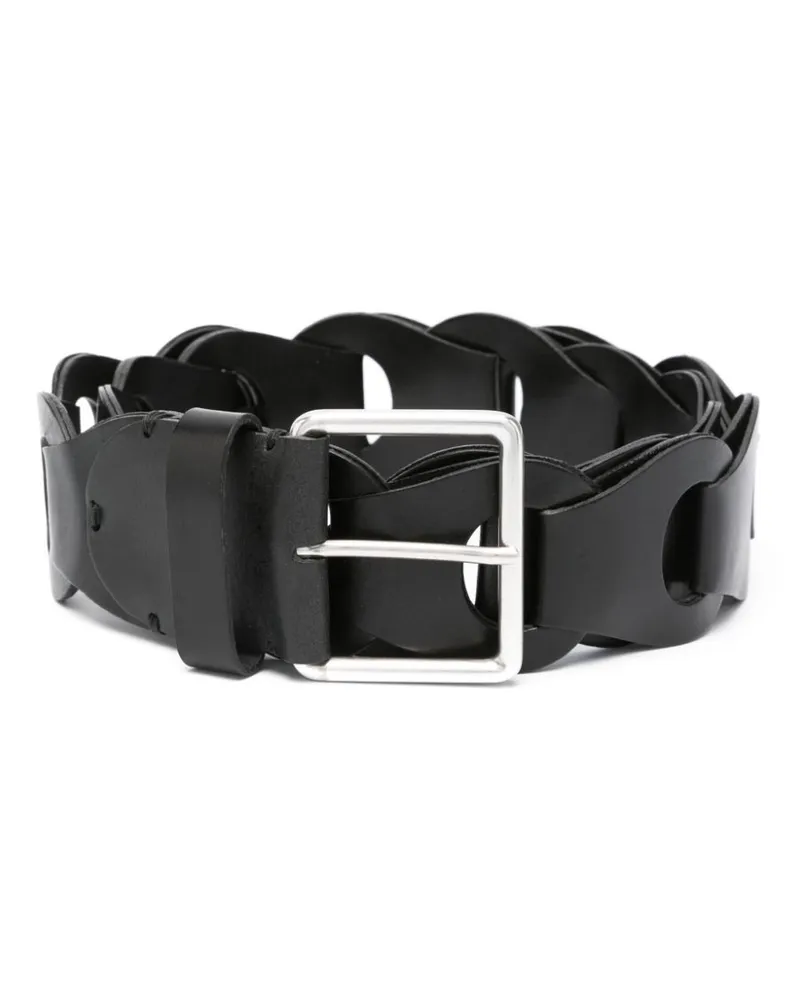 P.A.R.O.S.H. P.A.R.O H. Gürtel aus Leder - Schwarz Schwarz