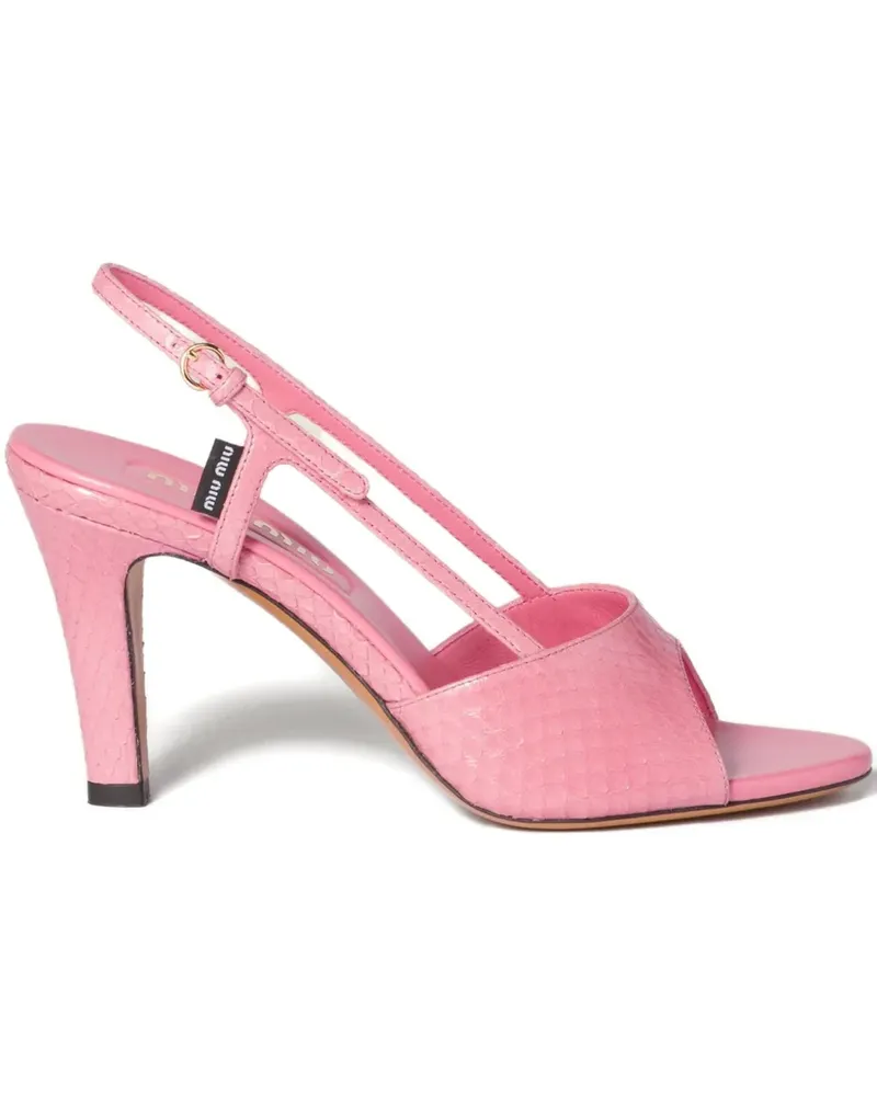 Miu Miu Sandalen mit Slingback-Riemen - Rosa Rosa