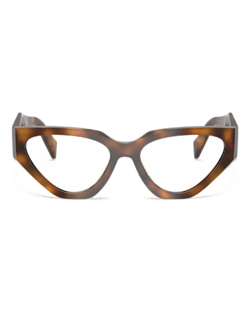 Prada cat-eye frame glasses - Braun Braun