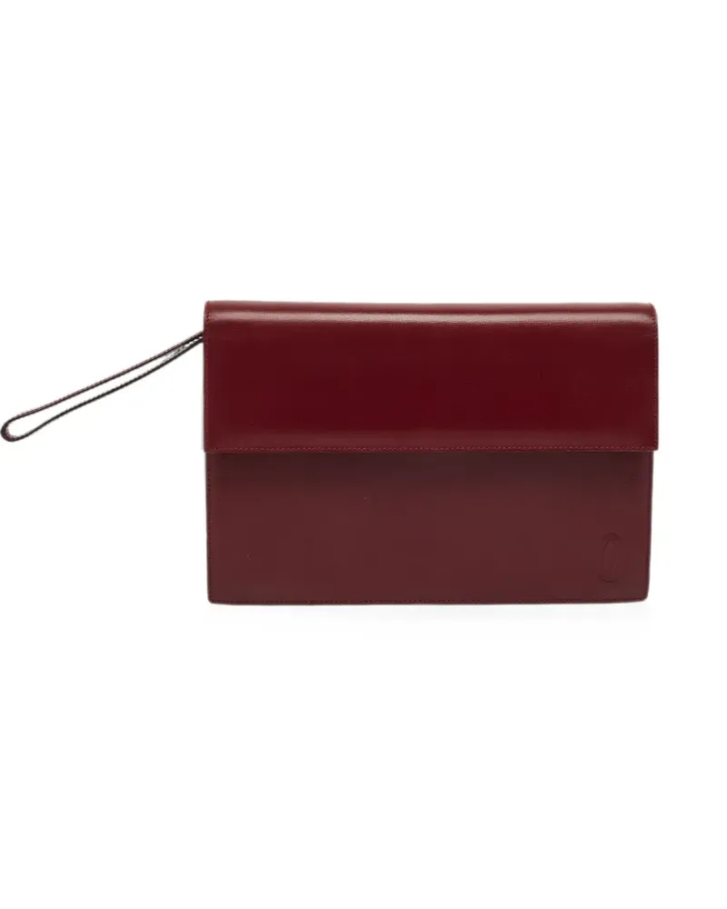 Cartier Must de  Clutch mit Klappe - Rot Rot