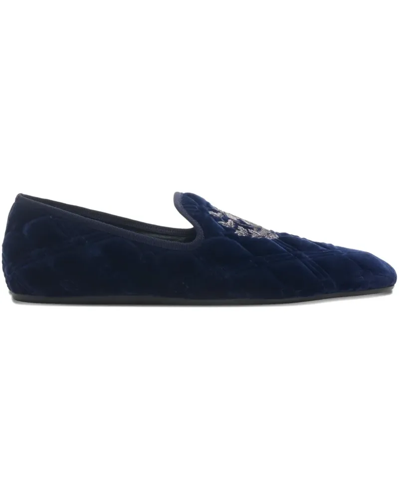 Burberry Gesteppte Estate Loafer mit Wappen - Blau Blau