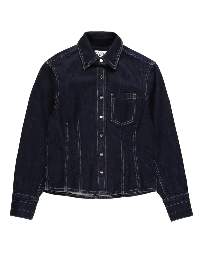 TWP Franny Jeanshemd mit Vordertasche - Blau Blau