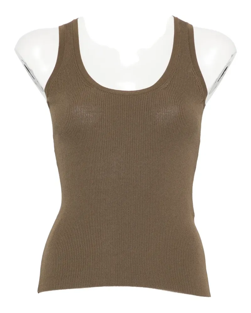 Max Mara Editta ribbed-knit tank top - Grün Grün