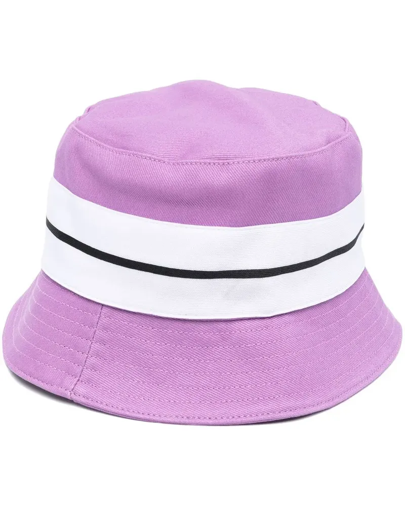 Palm Angels Fischerhut mit Streifen - Violett Violett