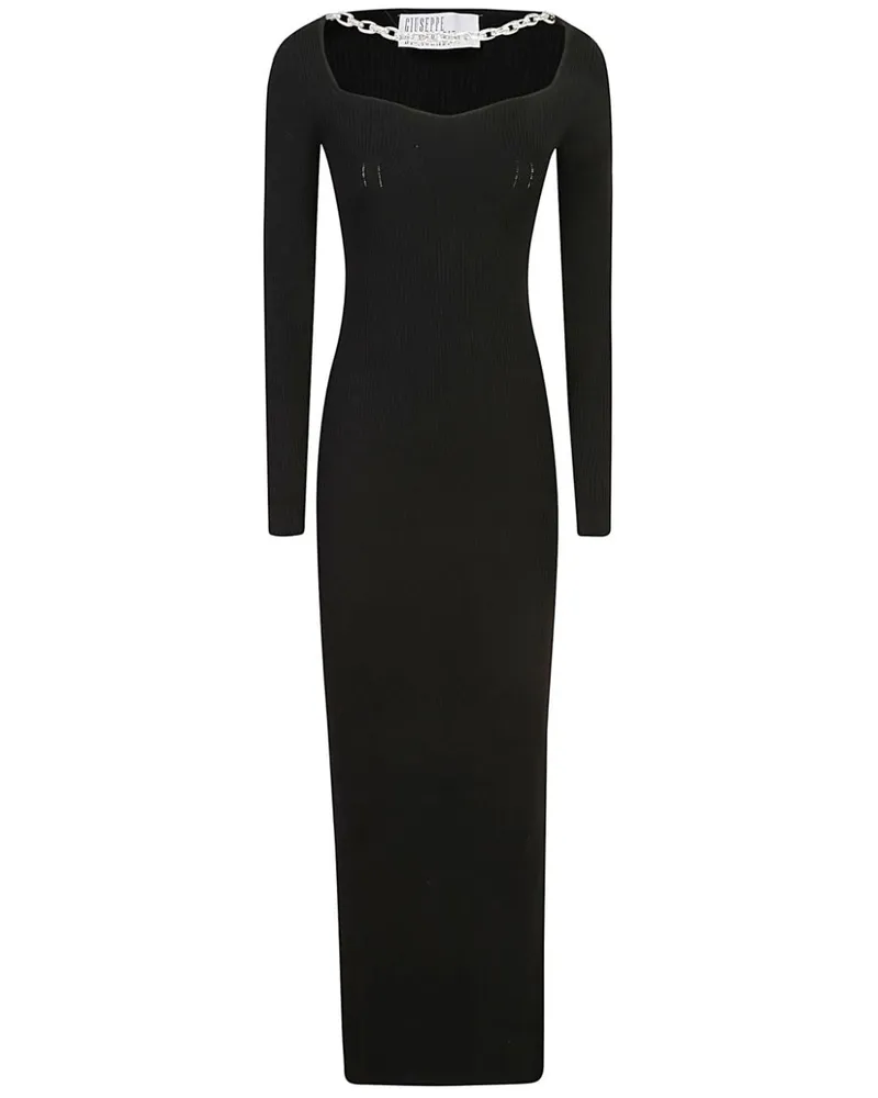 Giuseppe di Morabito Geripptes Kleid - Schwarz Schwarz