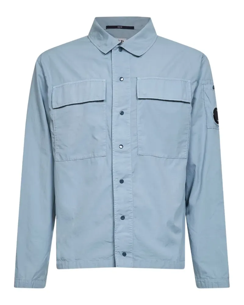 C.P. Company snap-button flap-pocket shirt - Blau Blau