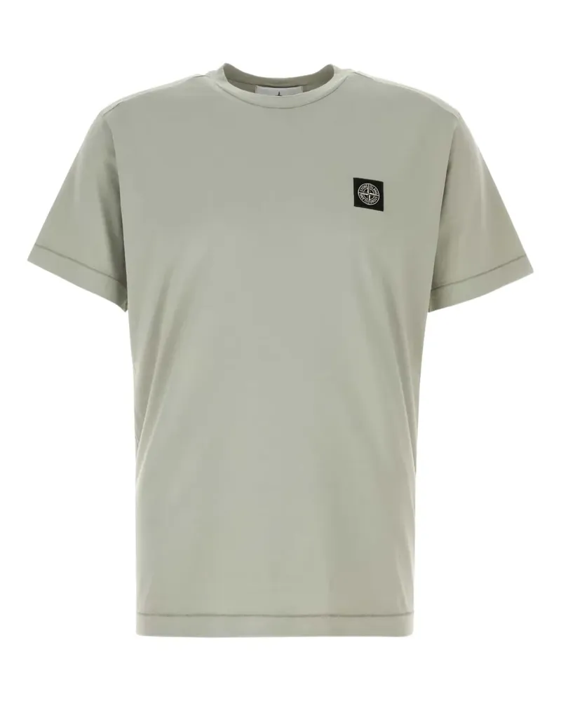 Stone Island logo patch T-shirt - Grün Grün