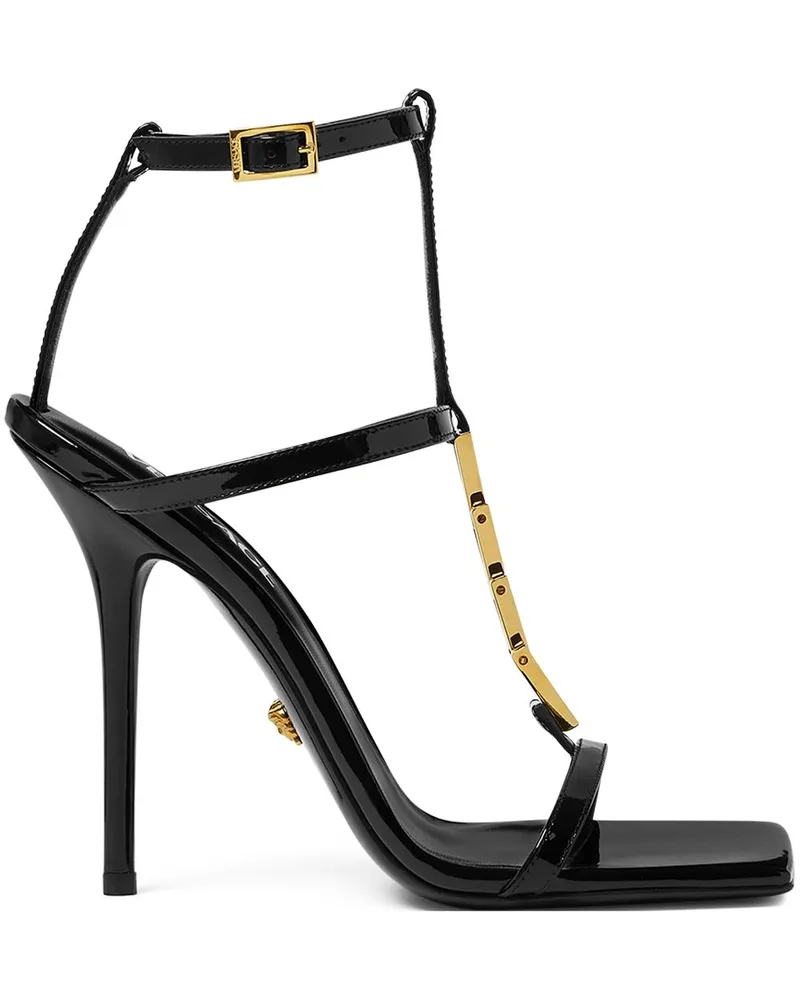 Versace V2025 Chain Sandalen 105mm - Schwarz Schwarz