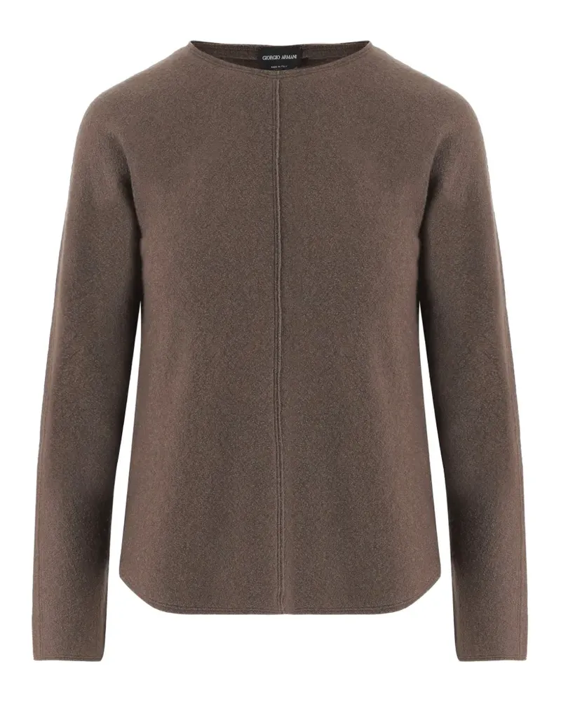 Giorgio Armani Pullover mit Ziernaht - Braun Braun