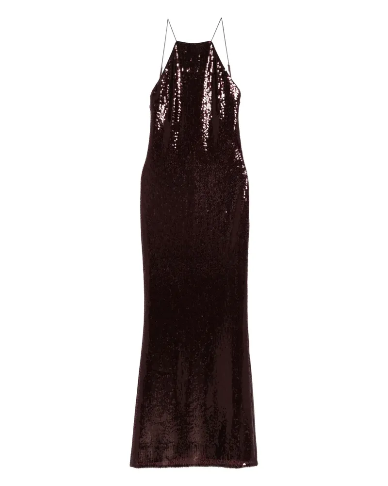 Patrizia Pepe Kleid mit Pailletten - Rot Rot