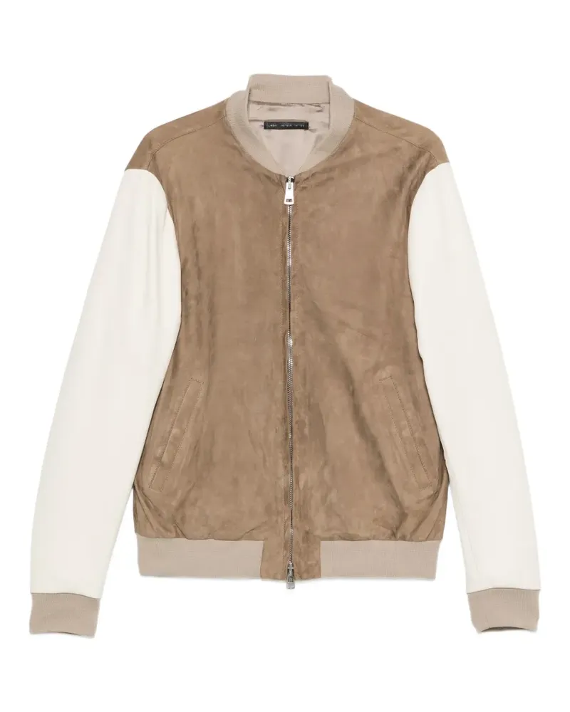 Low Brand panelled bomber jacket - Braun Braun