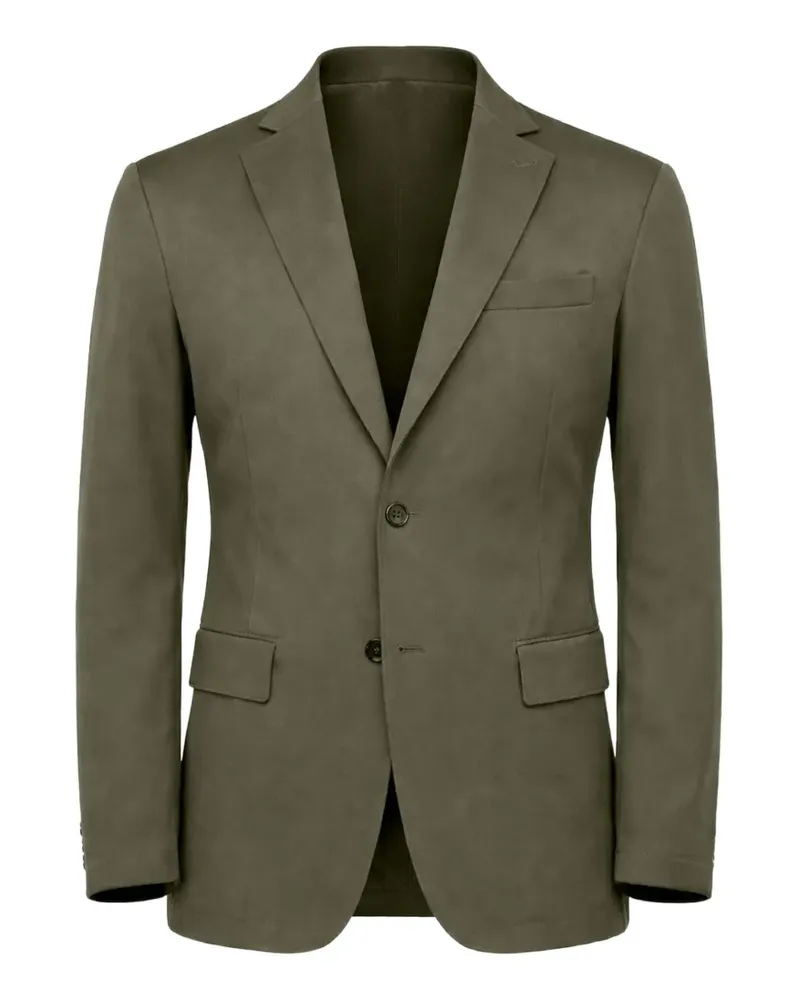 Corneliani single-breasted flap-pocket blazer - Grün Grün