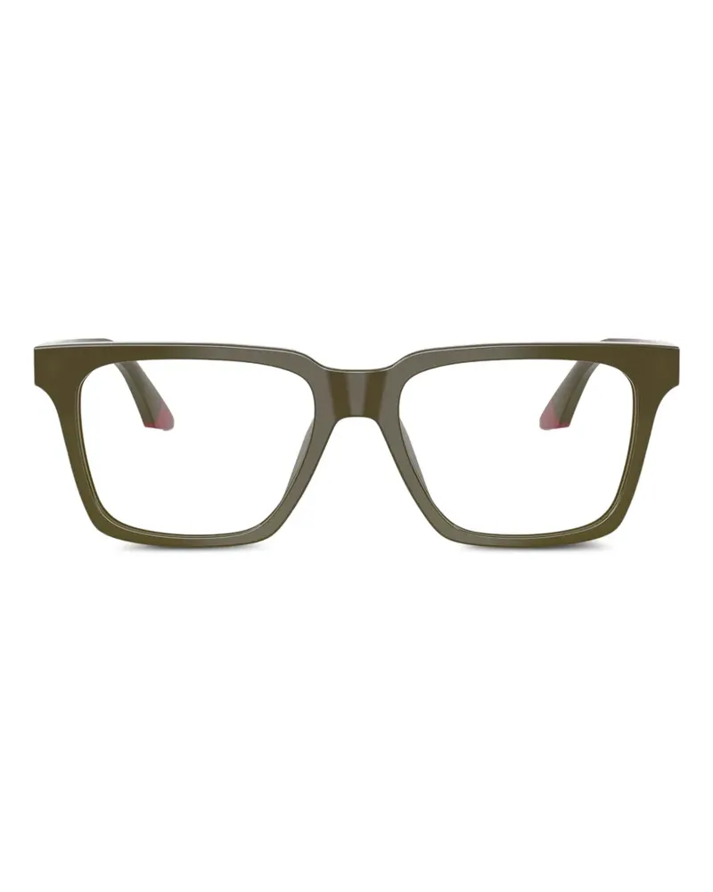 Emporio Armani Brille mit eckigem Gestell - Grün Grün