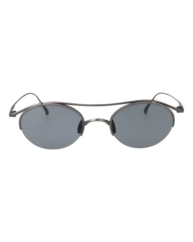 Giorgio Armani Sonnenbrille mit ovalem Gestell - Grau Grau