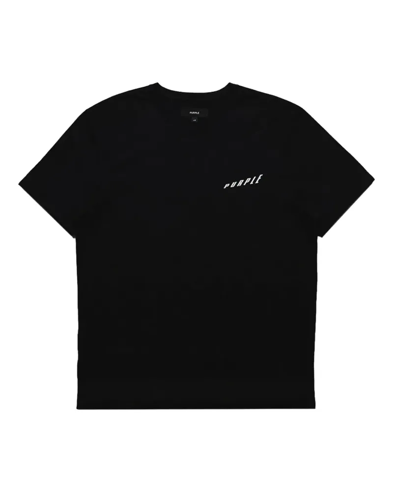 PURPLE BRAND Penthouse T-Shirt mit Print - Schwarz Schwarz