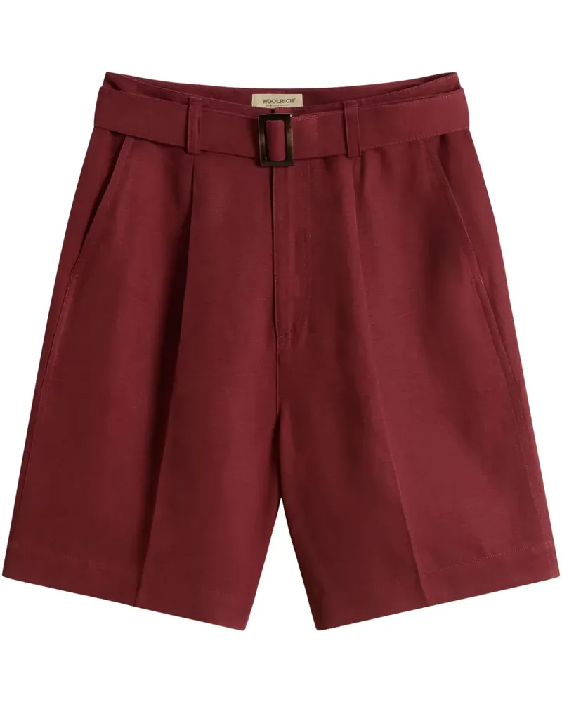Woolrich Shorts mit Falten - Rot Rot