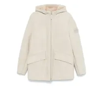 Wildlederjacke mit Kapuze - Nude