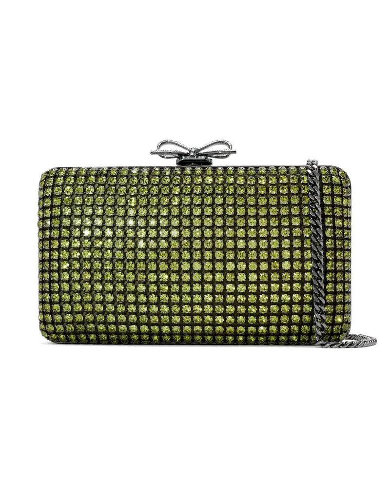 Self-Portrait Chainmail clutch bag - Grün Grün