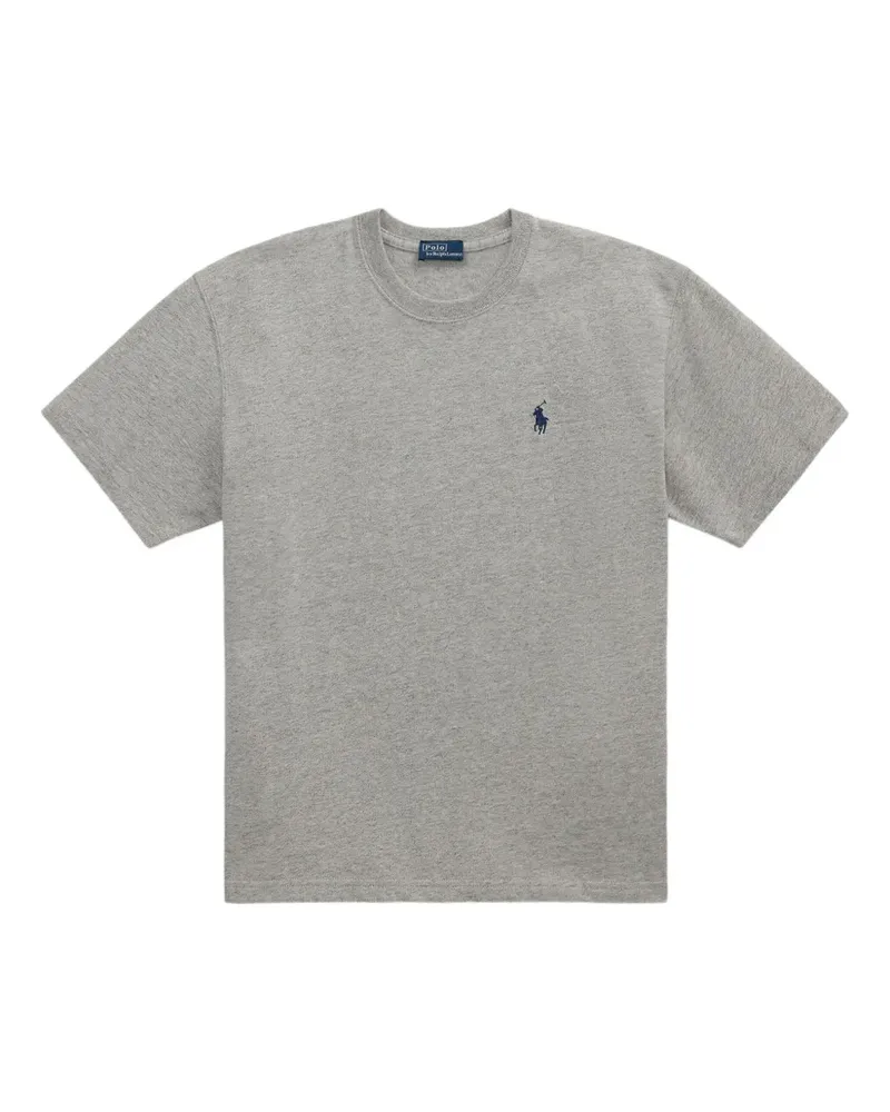 Ralph Lauren T-Shirt mit Logo-Stickerei - Grau Grau