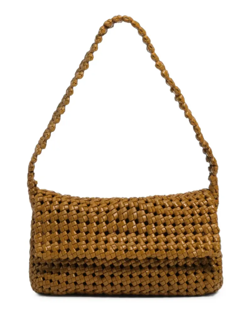 BIMBA Y LOLA Mittelgroße rote Schultertasche mit Falten - Braun Braun