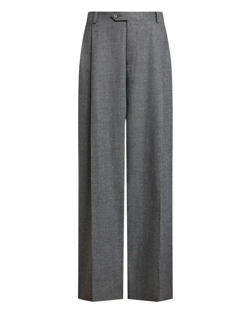 12 STOREEZ Drago Hose mit Falten - Grau Grau