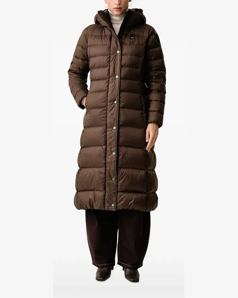 Blauer Anita hooded quilted coat - Braun Braun