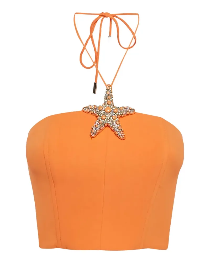 David Koma Corsage mit Seesterne-Detail - Orange Orange