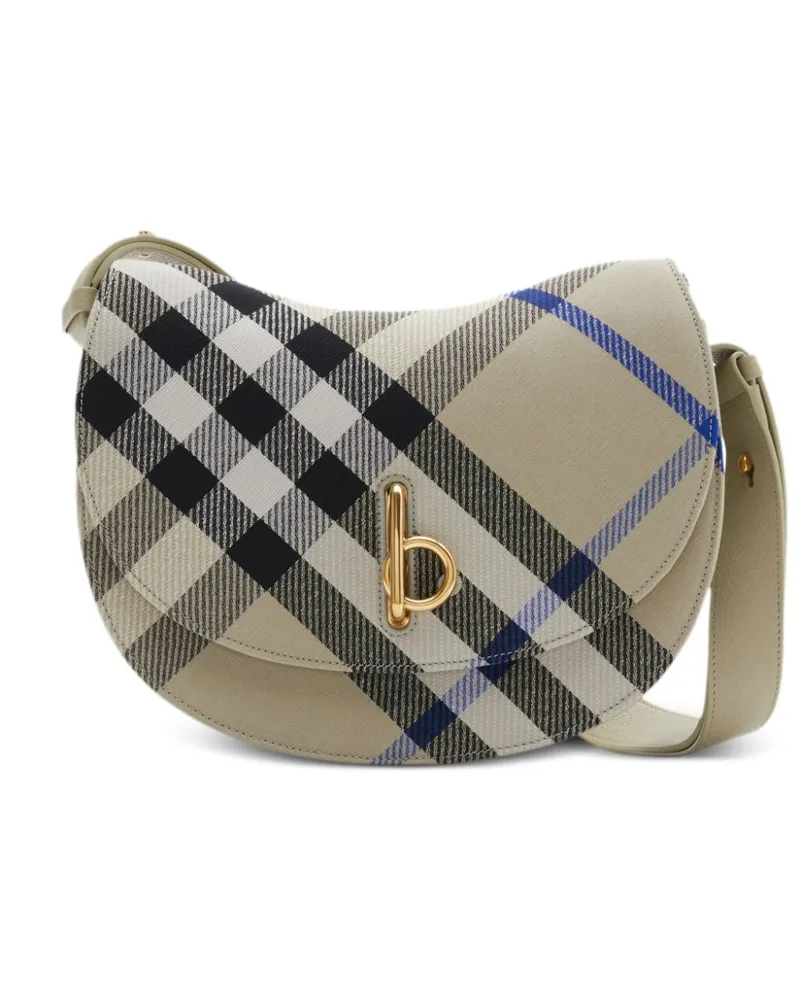 Burberry Karierte Rocking Horse Umhängetasche - Nude Nude