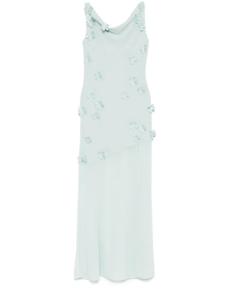 ROTATE Birger Christensen Waterfall Maxikleid - Blau Blau