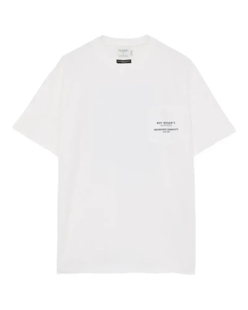 Engineered Garments logo-print pocket T-shirt - Weiß Weiß