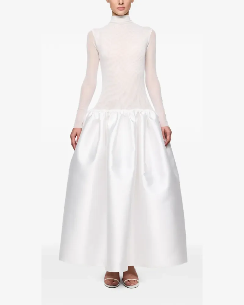 ATU Body Couture Midikleid mit Stehkragen - Weiß Weiß